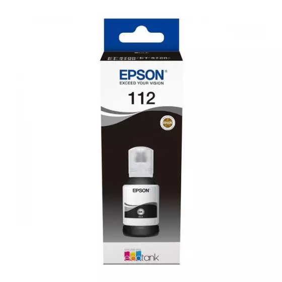 Bouteille d'encre noire pigmentée EPSON 112 EcoTank
