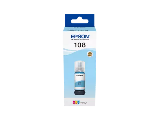 Bouteille d'encre cyan clair EcoTank 108
