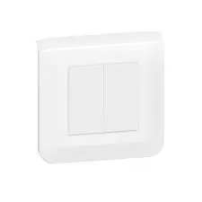 INTERRUPTEUR DOUBLE ENCASTRE 1P 230V 10A BLANC KAPTIKA LEGRAND