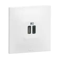 CHARGEUR USB A+C ENCASTRE 1P 2MOD 100-240V BLC URBANO LEGRAND