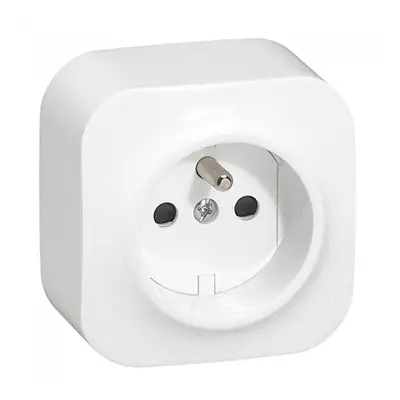 PRISE DE COURANT COMPLET APPARENT 2P+T 230V 3500W 16A BLC FORIX LEGRAND