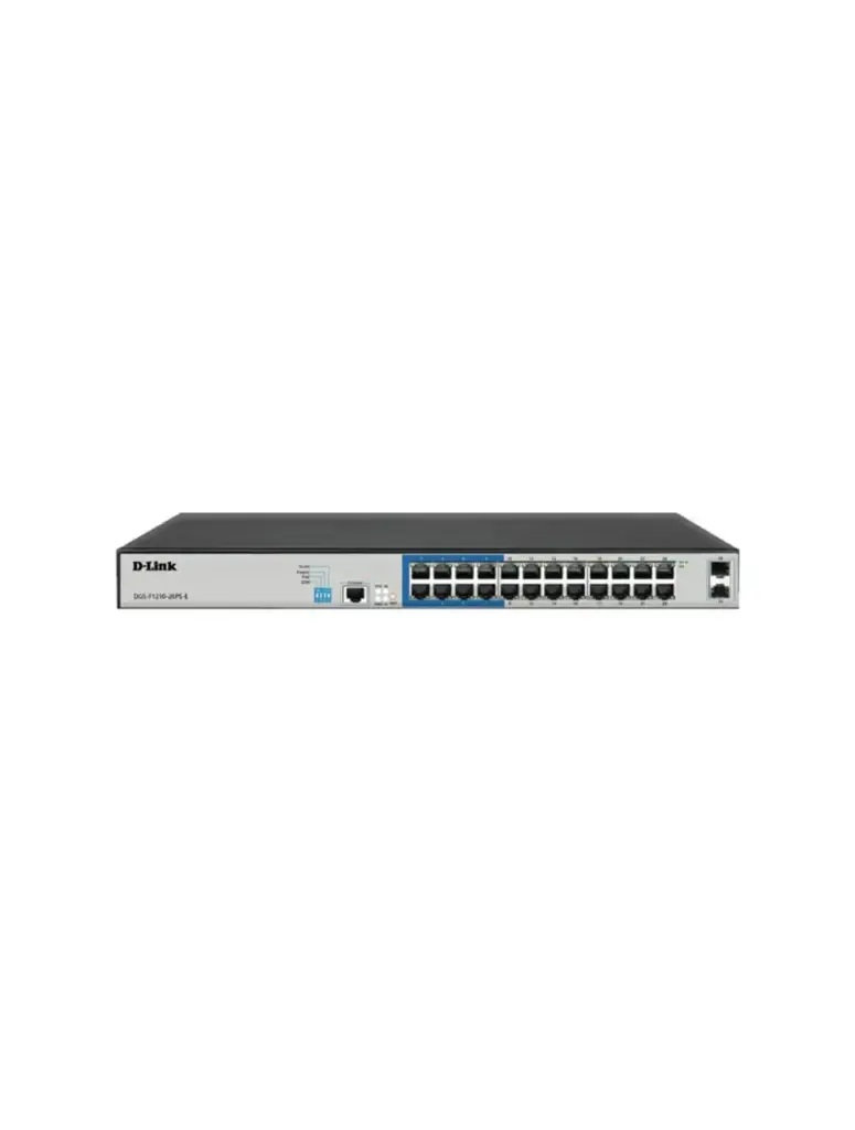 26 ports 10/100/1000Base-T longue portée 250 m PoE+Smart 24 ports + 2 SFP