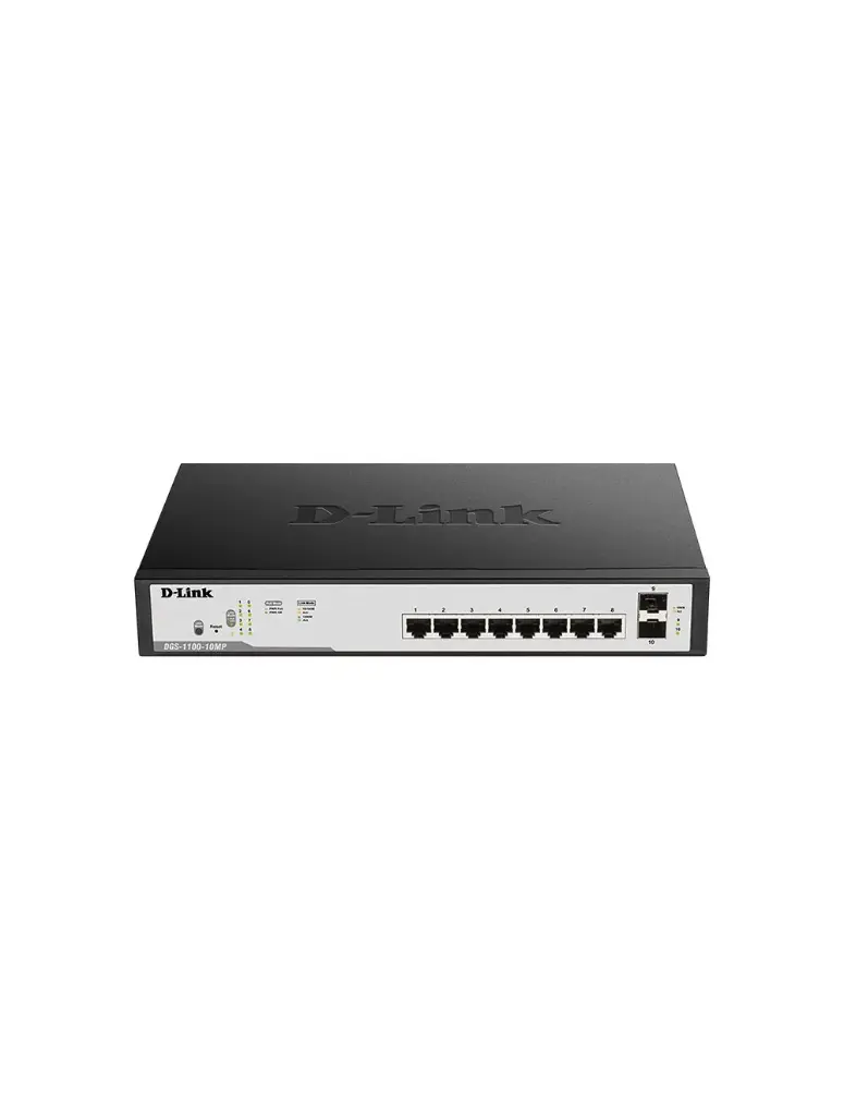 Commutateur intelligent DLINK PoE+ 10 ports 10/100/1000Base-T longue portée 250 m