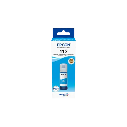 [SKU139] Bouteille d'encre pigmentée cyan EPSON 112 EcoTank