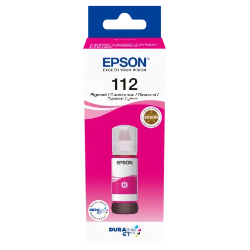 [SKU140] Bouteille d'encre pigmentée magenta EPSON 112 EcoTank