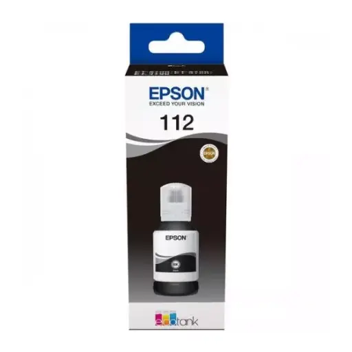 [SKU187] Bouteille d'encre noire pigmentée EPSON 112 EcoTank