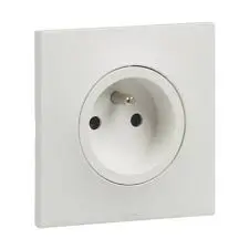 [SKU116SP] PRISE 2P+T ENCASTRE 1P 2MOD 230V 16A BLC URBANO LEGRAND